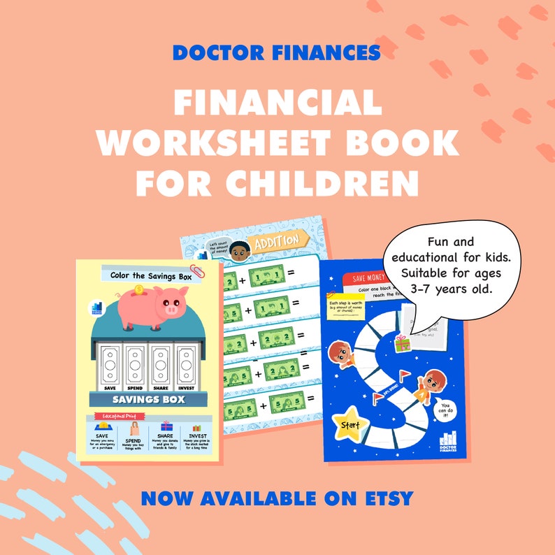 Kids Financial Workbook for Preschool, Pre-K, Kindergarten, K-3 Students BESTSELLING image 2