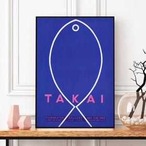 Takai vintage exhibition poster| museum print| wall art