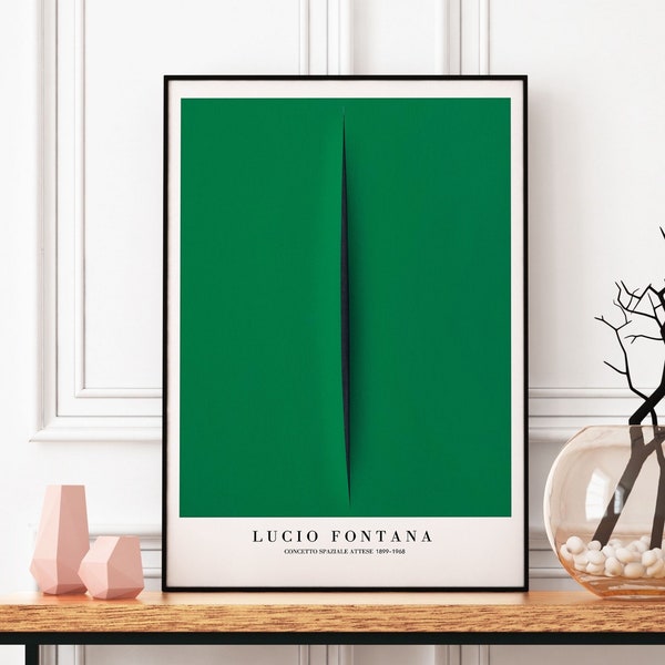 Lucio Fontana Museum Poster Concetto Spaziale, Exhibition Poster