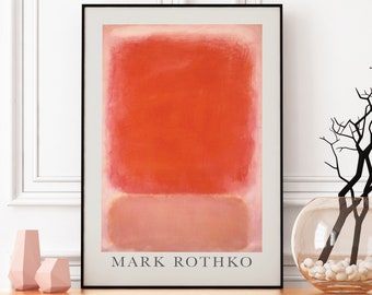 Mark Rothko Untitled Red Poster, Exhibition Poster,Rothko Print, Abstract Art,Modern Art