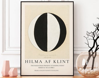 Hilma Af Klint Print, Exhibition Poster, Swedish Art, Scandinavian Poster