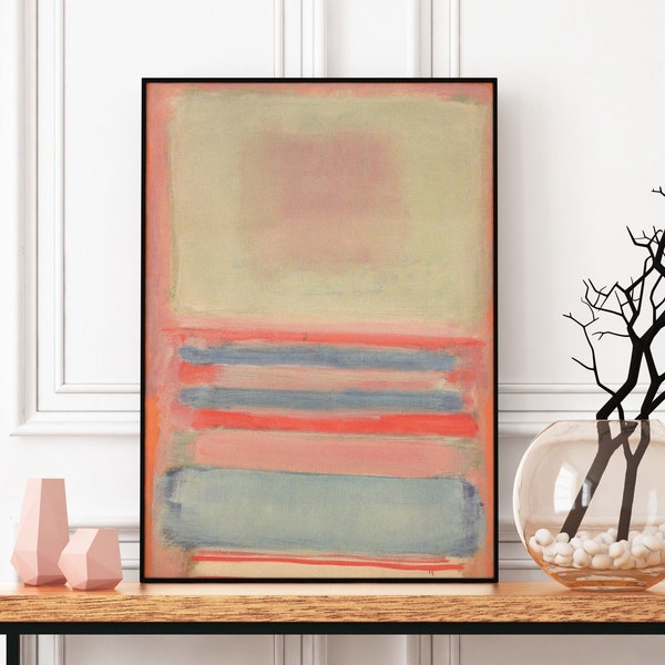 Mark Rothko Pink Blue Poster, Exhibition Poster, Rothko Print, Abstract Art,Modern Art,Gift Idea