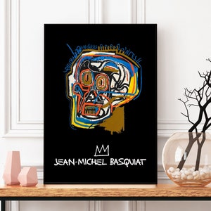 Jean Michel Basquiat Poster, Untitled Head 1983, American Pop Art, Basquiat Print
