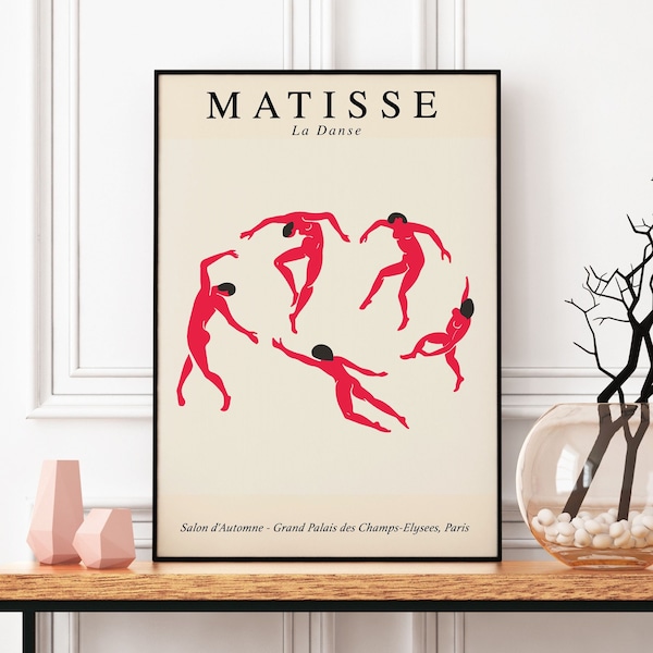 Henri Matisse Poster The Dance, Modern Art Print, Minimalist Decor
