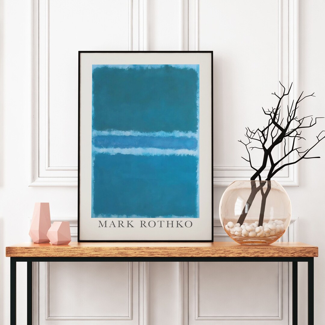 Mark Rothko Untitled Light Blue Mark Rothko Untitled Blue Poster, Exhibition Print,rothko Poster ...