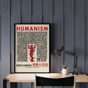 Keith Haring Print Keith Haring Poster Keith Haring Humanism Pop Art ...