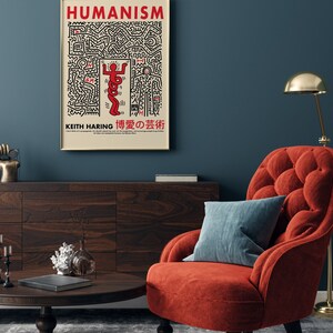 Keith Haring Print Keith Haring Poster Keith Haring Humanism Pop Art ...