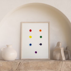 Rainbow Dots Print,Digital download Print,Polka Dots,Minimal Abstract,Geometric Art,Dots Poster,Printable Art