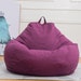 Outdoor Bean Bag Multicolor Cotton Linen Gamer Bean Bag Chairs Indoor For Adults Kids Beanbag Lazy Sofa-M & L (Filling not included) 