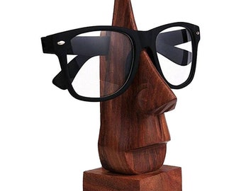 Set of 13 Rosewood Handmade Glasses/Spectacle/EyeGlasses Stand, Pure Sheesham Wood, Perfect for Bulk Gifting among Relatives and Friends