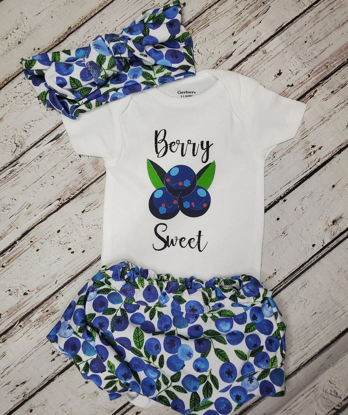 Berry Sweet Baby Girl Summer Outfit/ Cute Baby Girl Set Etsy
