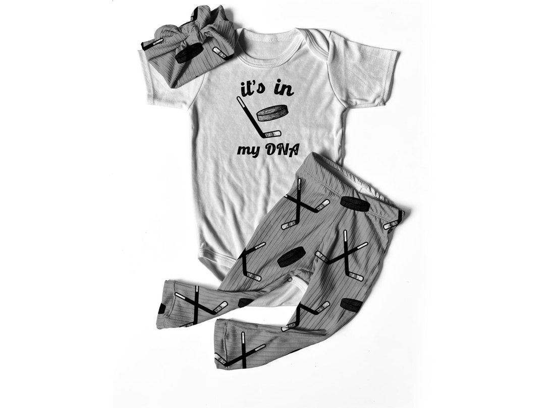 It's in My DNA/ Hockey Baby Set/ Hockey Baby Outfit/ Hockey Baby Pants