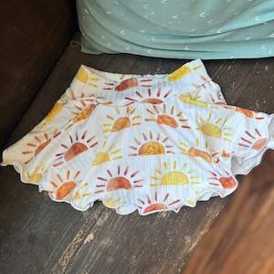 Sun, sunshine Baby and Toddler skirt, Pants, baby shower gift, unique baby gifts, going home gift image 1