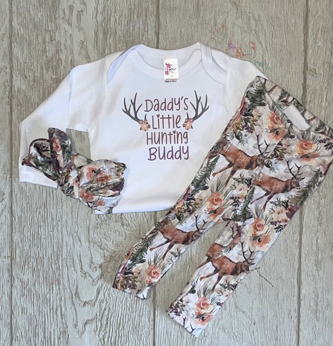 Daddy's Little Hunting Buddy Outfit/ Baby Hunting Outfit/ Etsy