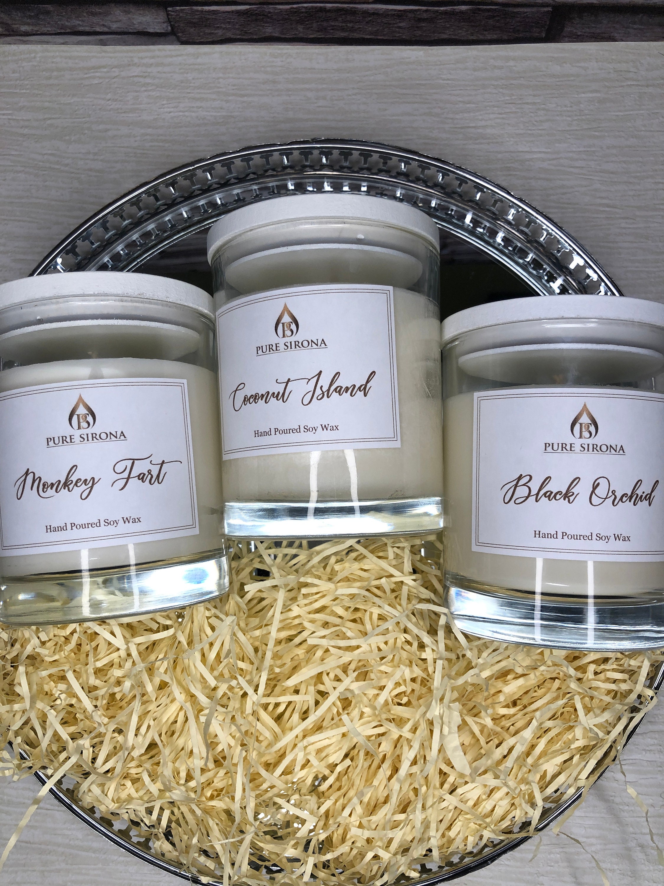 Handmade Highly Scented Soy Wax Candles by Pure Sirona / Gift Etsy España