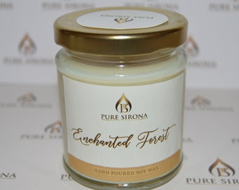 Enchanted Forest Candle / Soy Wax Scented Candle.