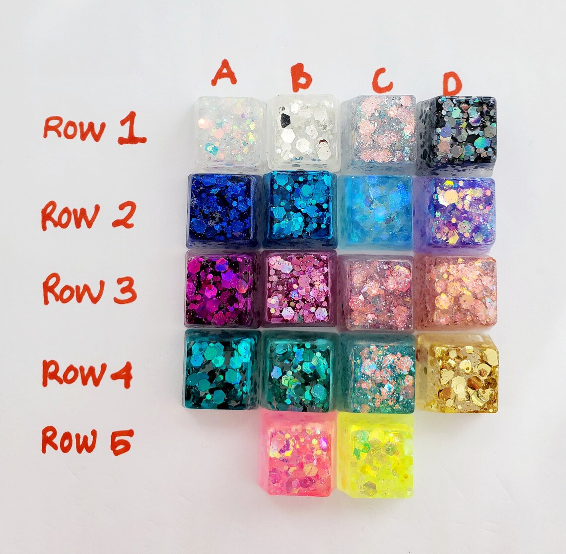 Glitter Keycaps OEM R1 Cherry MX Switches Mechanical Etsy