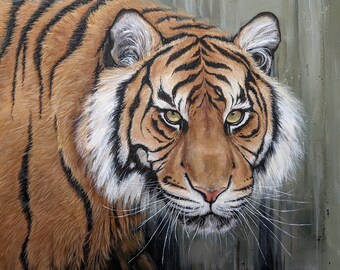 Tiger Painting -- Fine Art Print -- Print of Original Painting -- Wildlife Art