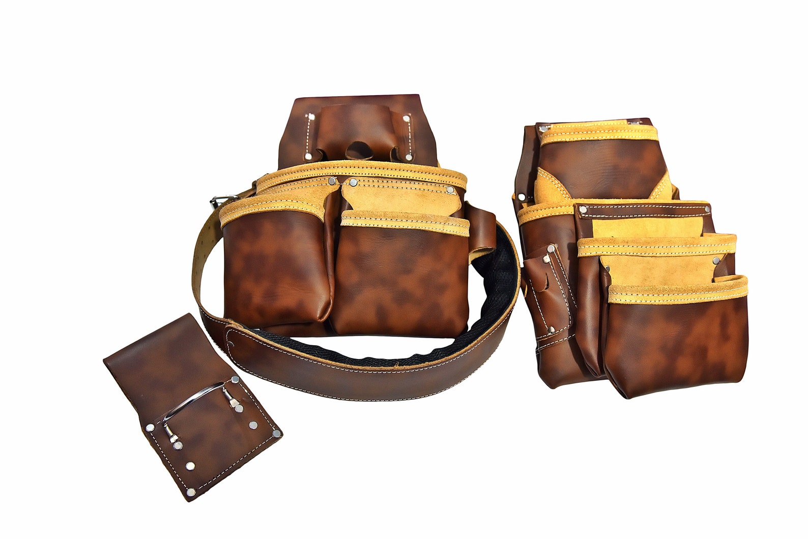 Handmade SUPREME 19Pocket Leather Nail & Tool Apron Carpenter Etsy