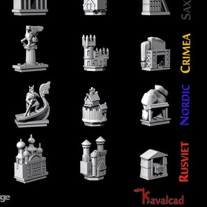 SCYTHE - Buildings (to paint) - MeepleForge