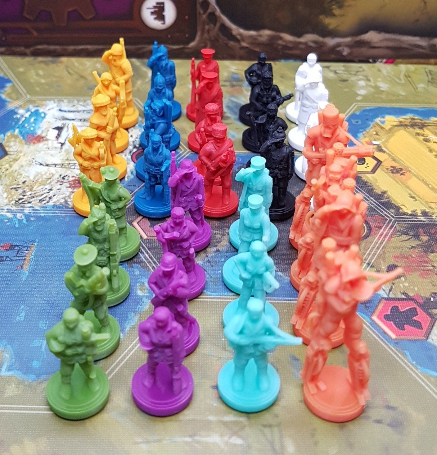 SCYTHE - Recruits matching game's colours - MeepleForge