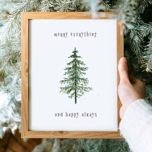 Christmas Tree Prints, Christmas Printable Wall Art, Pine Tree Art, Farmhouse Christmas Wall Art, Winter wall art, printable wall art