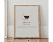 Macchiato coffee print, Coffee Guide Print, Kitchen Poster, Coffee Wall Art, Coffee Print, Coffee Poster, Coffee Cup Print, Coffee Gifts