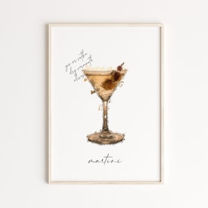 Cocktail Poster,  Martini poster, Cocktail Gallery Wall, Cocktail Art, Cocktails Recipe Print, Cocktail Gift