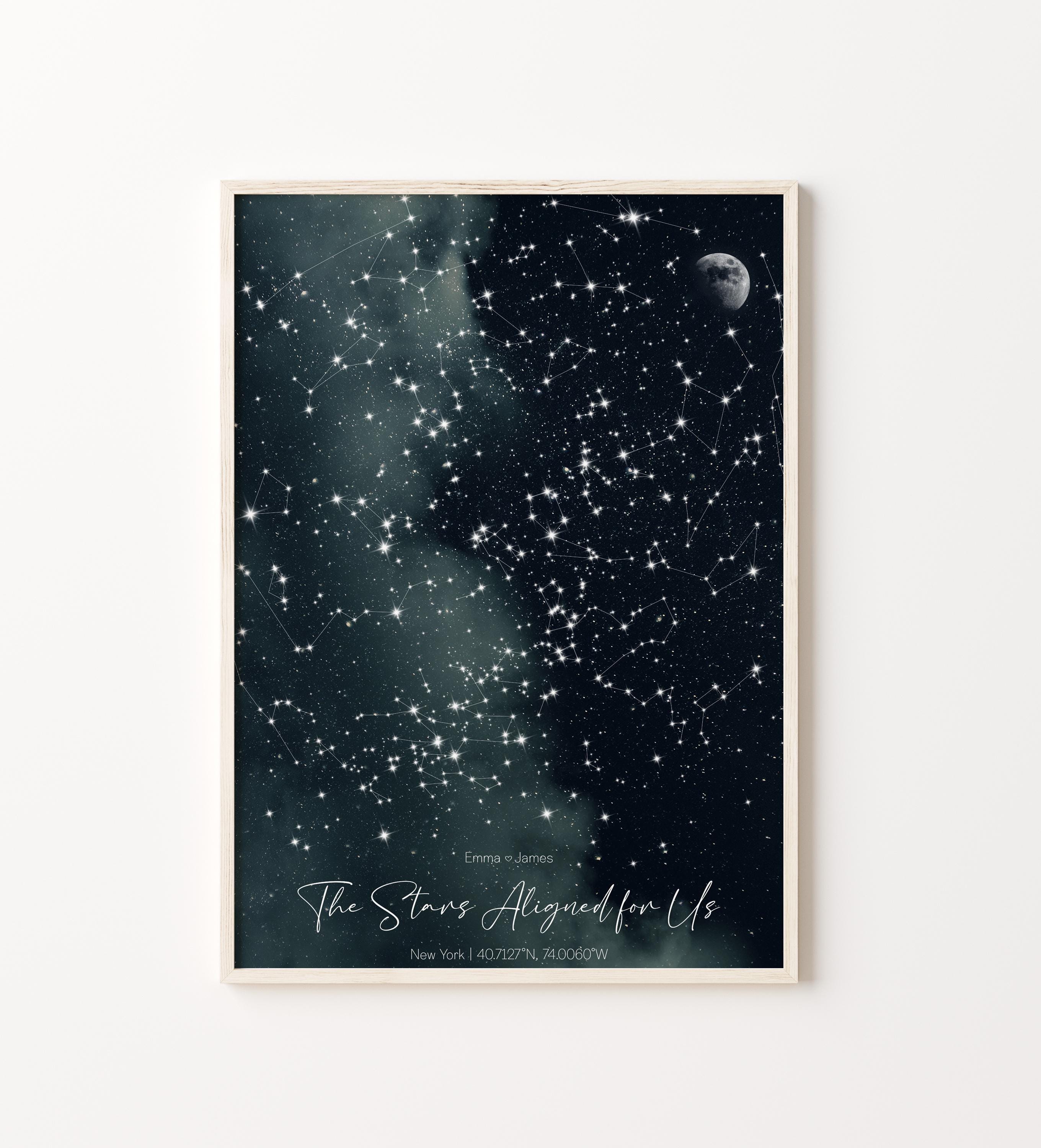 Personalized Star Map Print: Custom Constellation Night Sky Art - Etsy