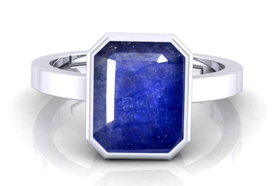 925 silver ring with blue sapphire 925 silver ring with blue sapphire
