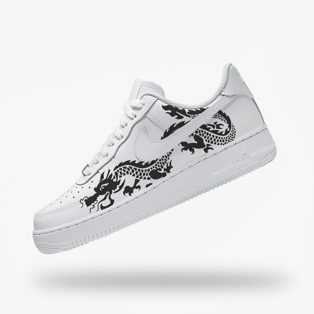 custom nike air force 1 dragon