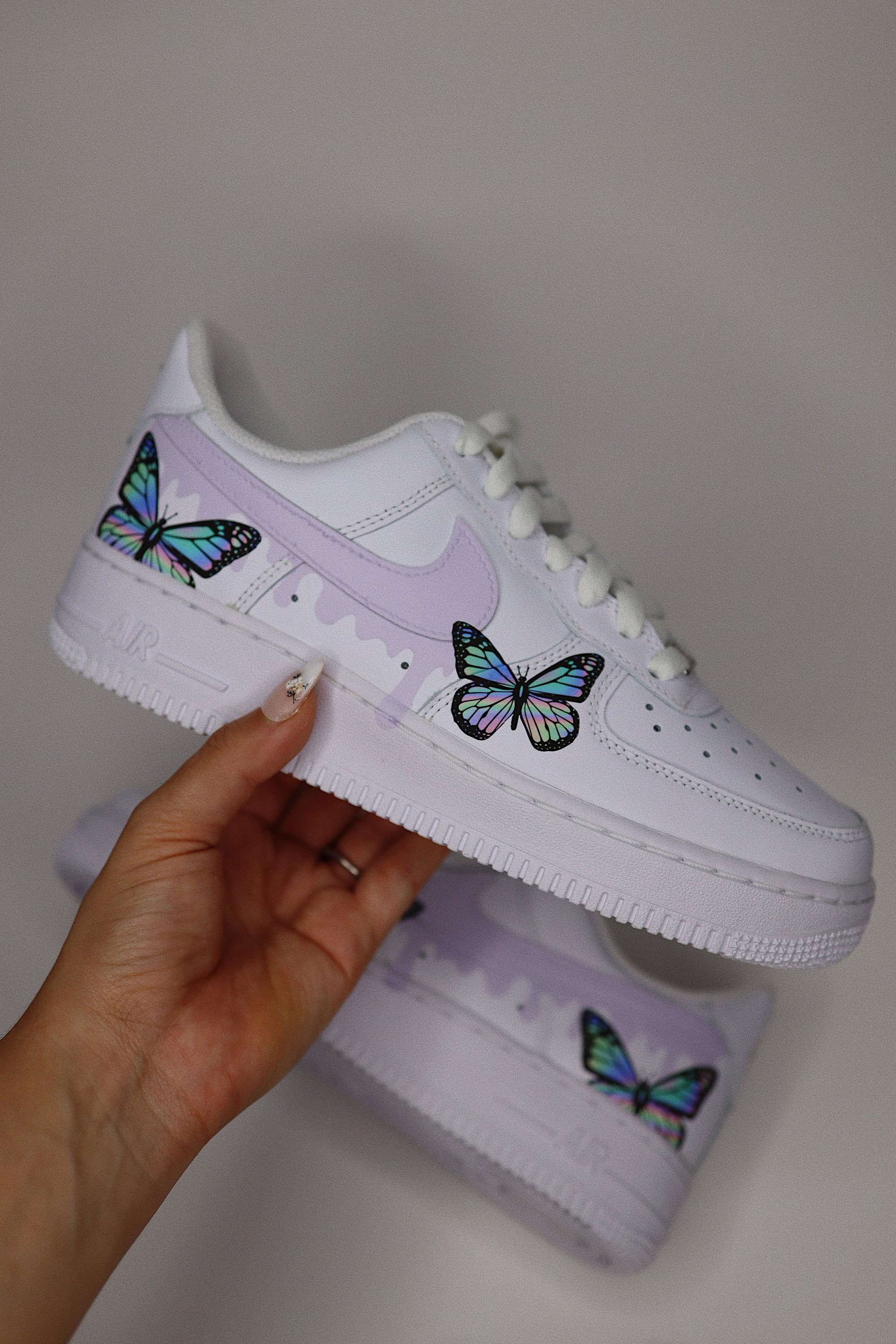 Buy Custom Nike Air Force 1 Low AF1 multicolor Butterflies Online in India  