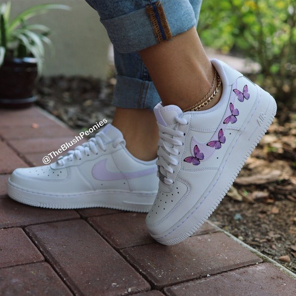 lil skies air force ones butterfly