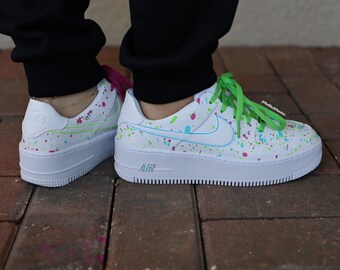 Nike Air Force 1 Sage Purple Green Blue 