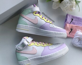 nike air force multicolor pastel