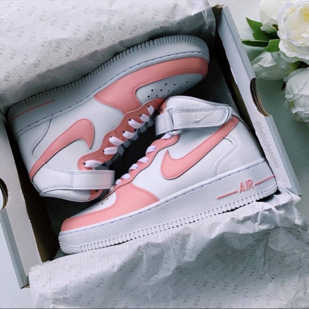 NIKE AIR FORCE 1 '07 TRIPLE WHITE PINK ROSE WOMEN/GIRL GS MULTI SIZE NEW AF1