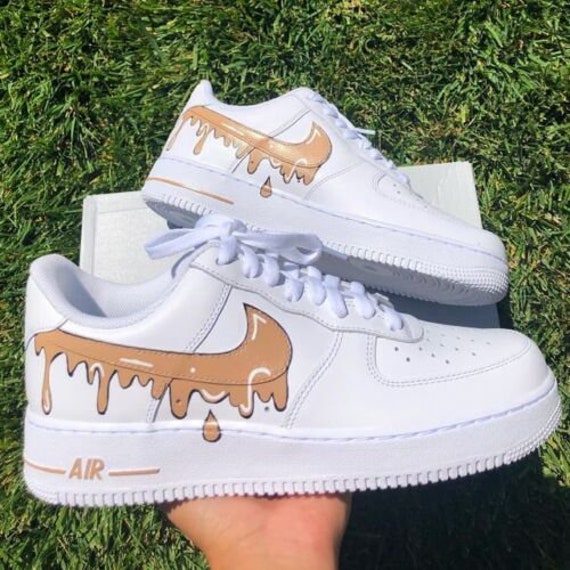 Custom Air Force 1 Black Gucci Drips . (*Limited - Depop