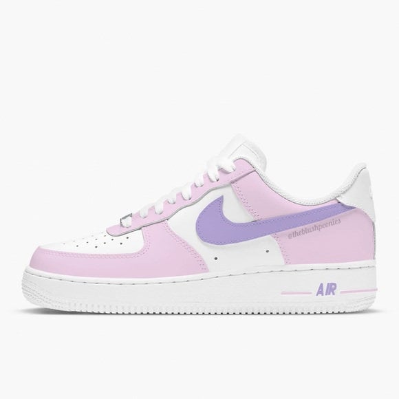 pink purple and yellow air force 1