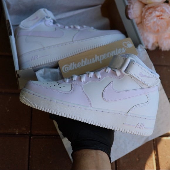 low top purple air force ones