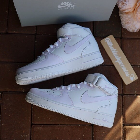 black and purple air force ones