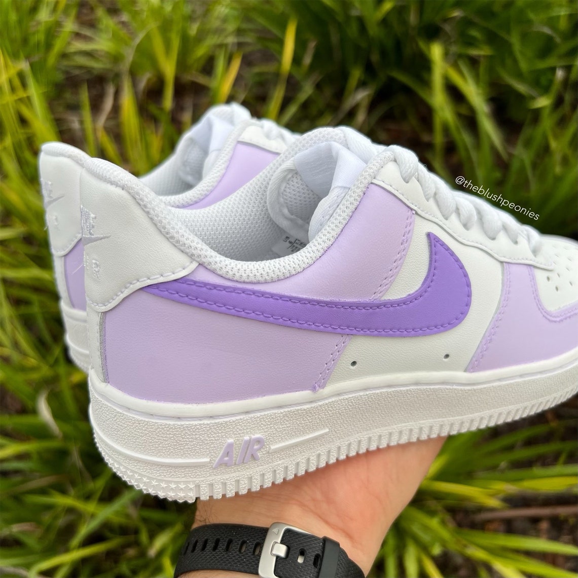 Custom Nike Air Force 1 Low light Purple With Dark Purple - Etsy