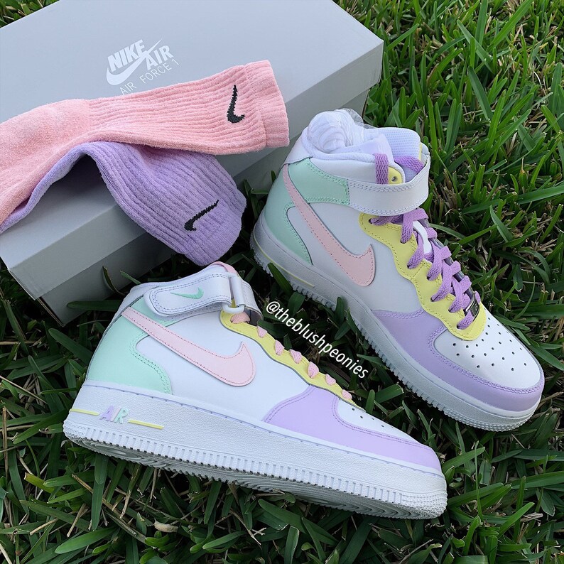 custom pastel air forces