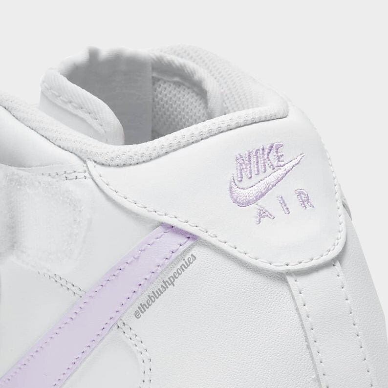 black and purple air force ones