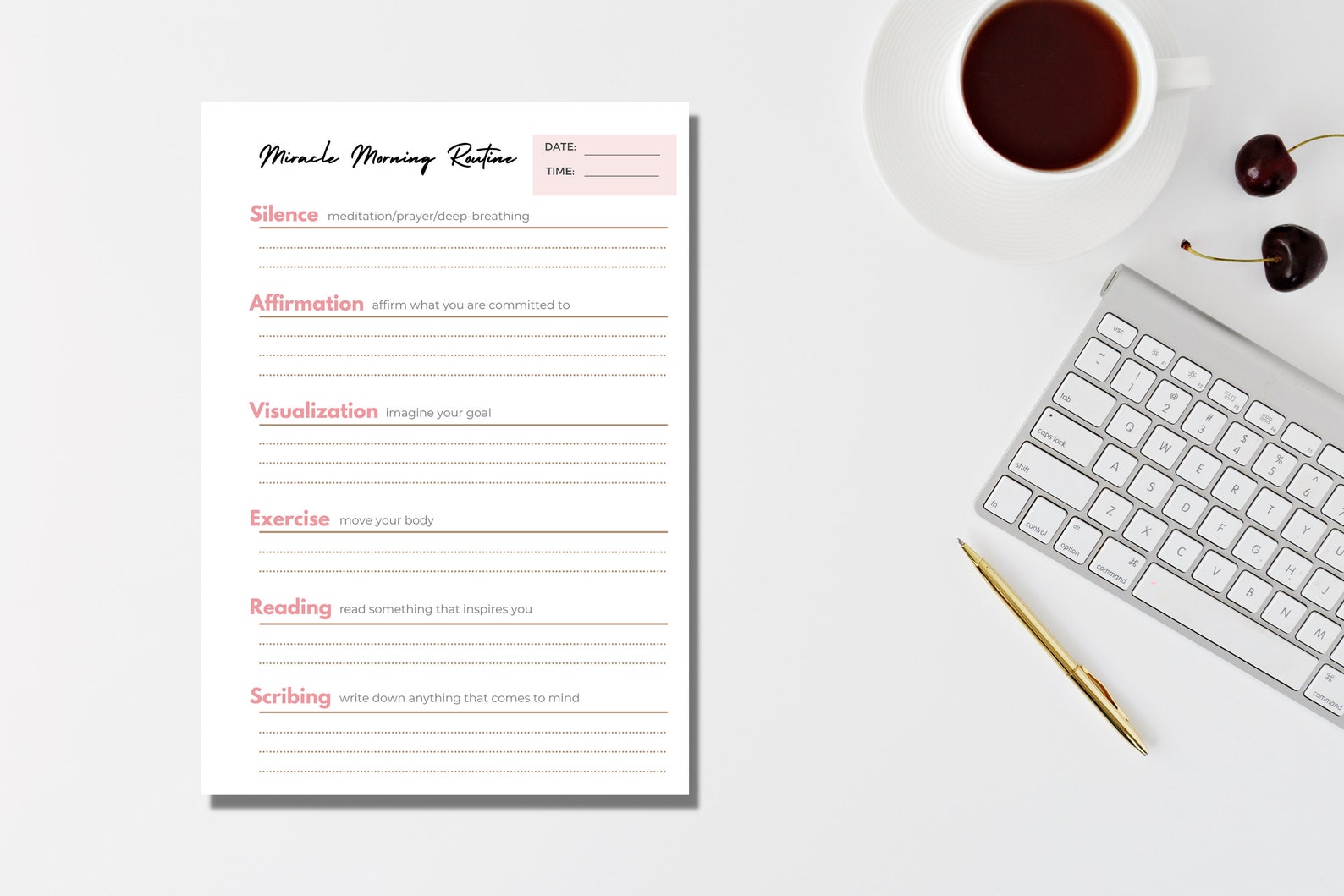 Miracle Morning Planner Miracle Morning Printable Miracle | Etsy