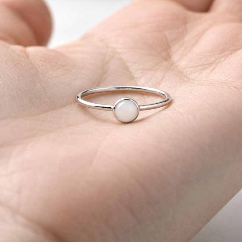 DIY Breastmilk Ring - DIY Keepsake Ring - Silver Dot ring - Breastmilk Jewelry Ring Kit - Gift for mother, Mother's Day - Anniversary Gift image 3