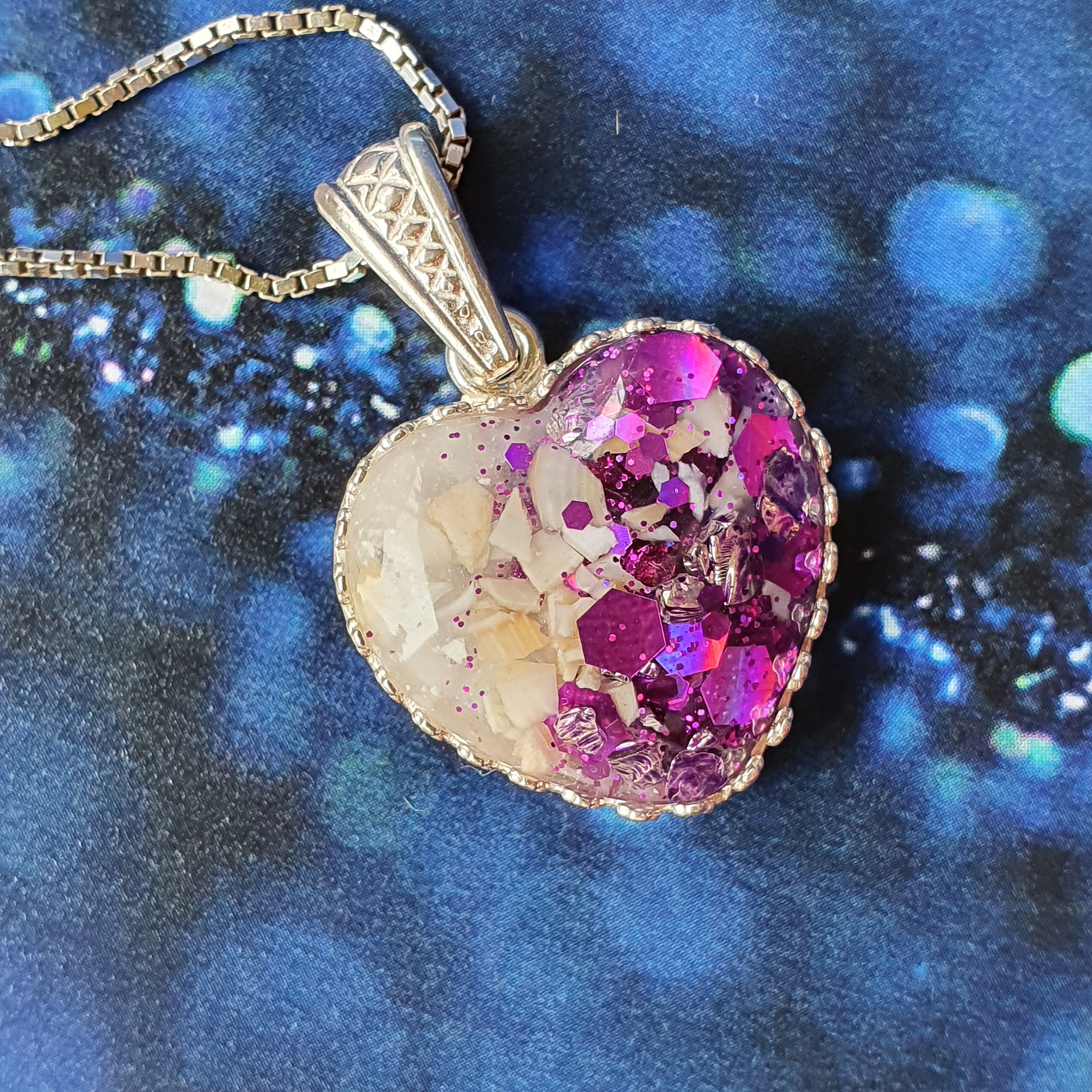 Sterling silver Cremation pendant Cremation jewelry Etsy