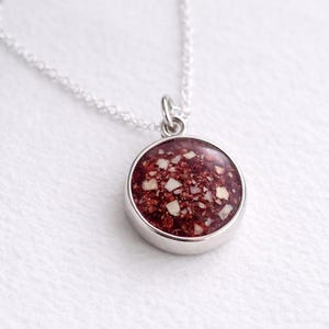 Silver DIY Breastmilk Pendant - Keepsake Necklace - Breastmilk Kit Round - Memorial Kit image 7