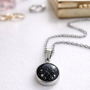 Silver DIY Breastmilk Pendant - Keepsake Necklace - Breastmilk Kit Round - Memorial Kit image 8