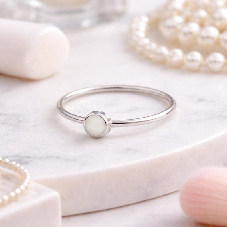 DIY Breastmilk Ring - DIY Keepsake Ring - Silver Dot ring - Breastmilk Jewelry Ring Kit - Gift for mother, Mother's Day - Anniversary Gift image 1