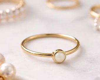Gold DIY Breastmilk Ring - DIY Keepsake Ring - Dot ring - Breastmilk Jewelry Ring Kit - Gift for mother, Mother's Day - Anniversary Gift
